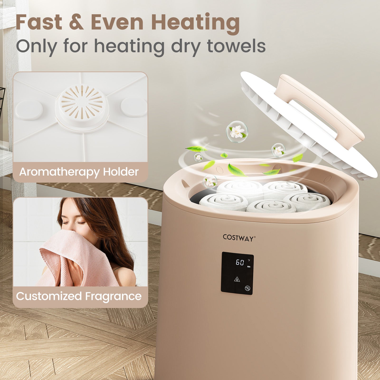 18L Large Towel Warmer with LED Display and Auto Shut off, Coffee Dryers at Gallery Canada