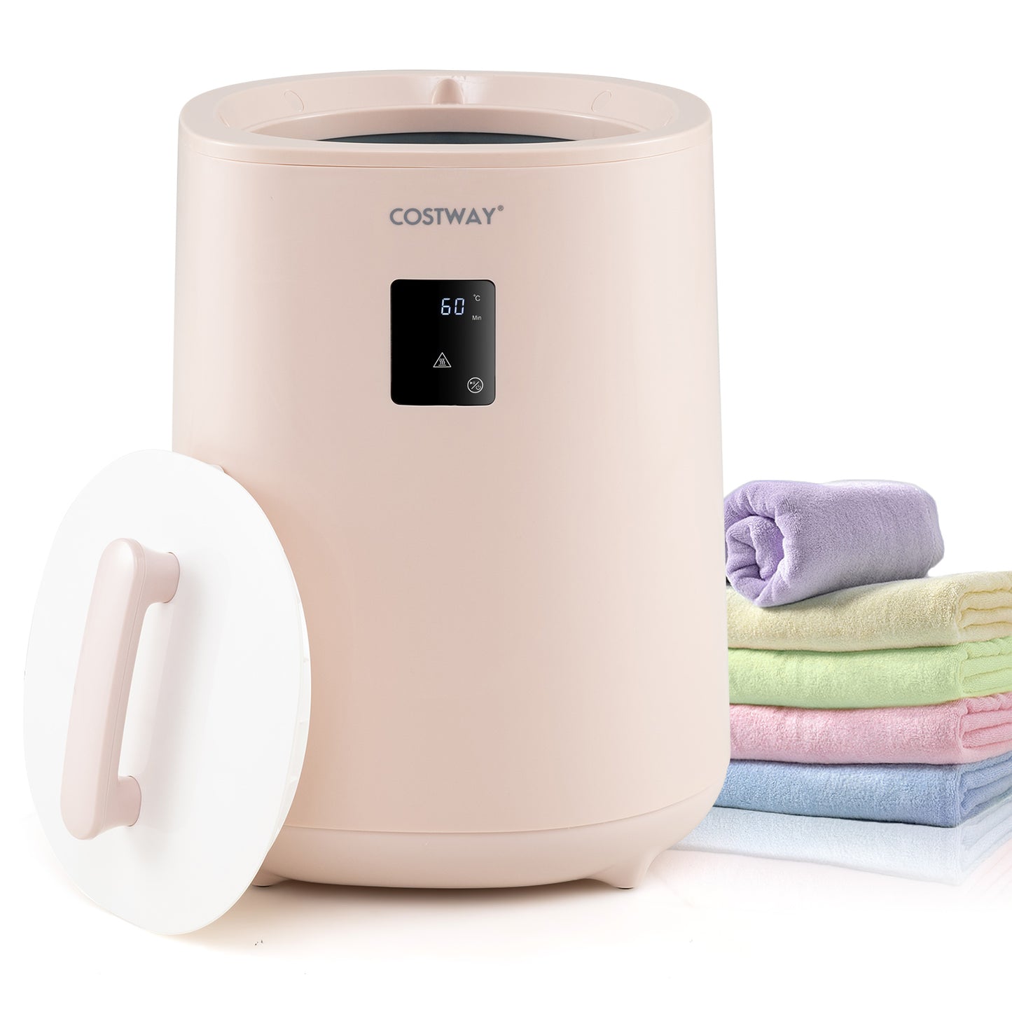 18L Large Towel Warmer, LED Display, Auto Shut Off, Pink Dryers at Gallery Canada