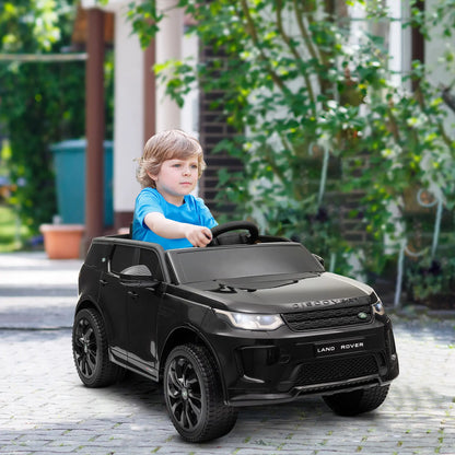 Land Rover Discovery Sport Licensed 12V Ride On Car, Black Electric Toy Cars at Gallery Canada