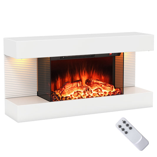 18/36 Inch 3-Sided Wall Mounted Electric Fireplace with 32/50 Inch Wide Floating Mantle-32 Inch Fireplaces Options at Gallery Canada