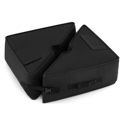 18.5" Square Umbrella Base, Weatherproof Fabric, Black Outdoor Umbrella Bases Black at Gallery Canada