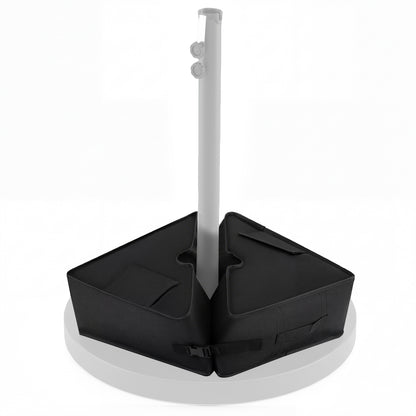 18.5" Square Umbrella Base, Weatherproof Fabric, Black Outdoor Umbrella Bases at Gallery Canada