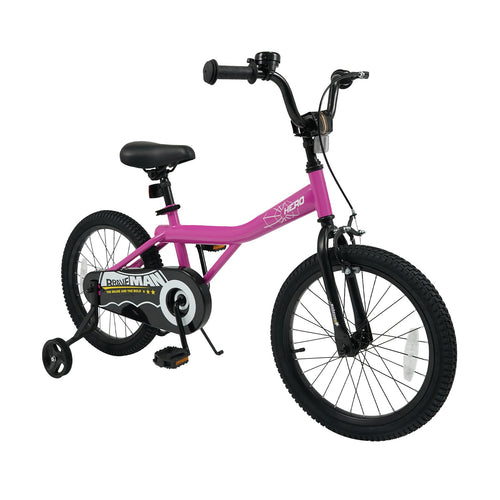18-Inch Kids Bike, With Removable Training Wheels, Pink