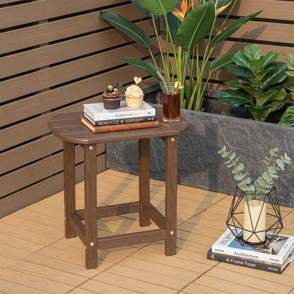 18 Inch Weather Resistant Side Table For Garden Patio