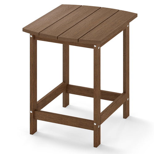 18 Inch Weather Resistant Side Table For Garden Patio
