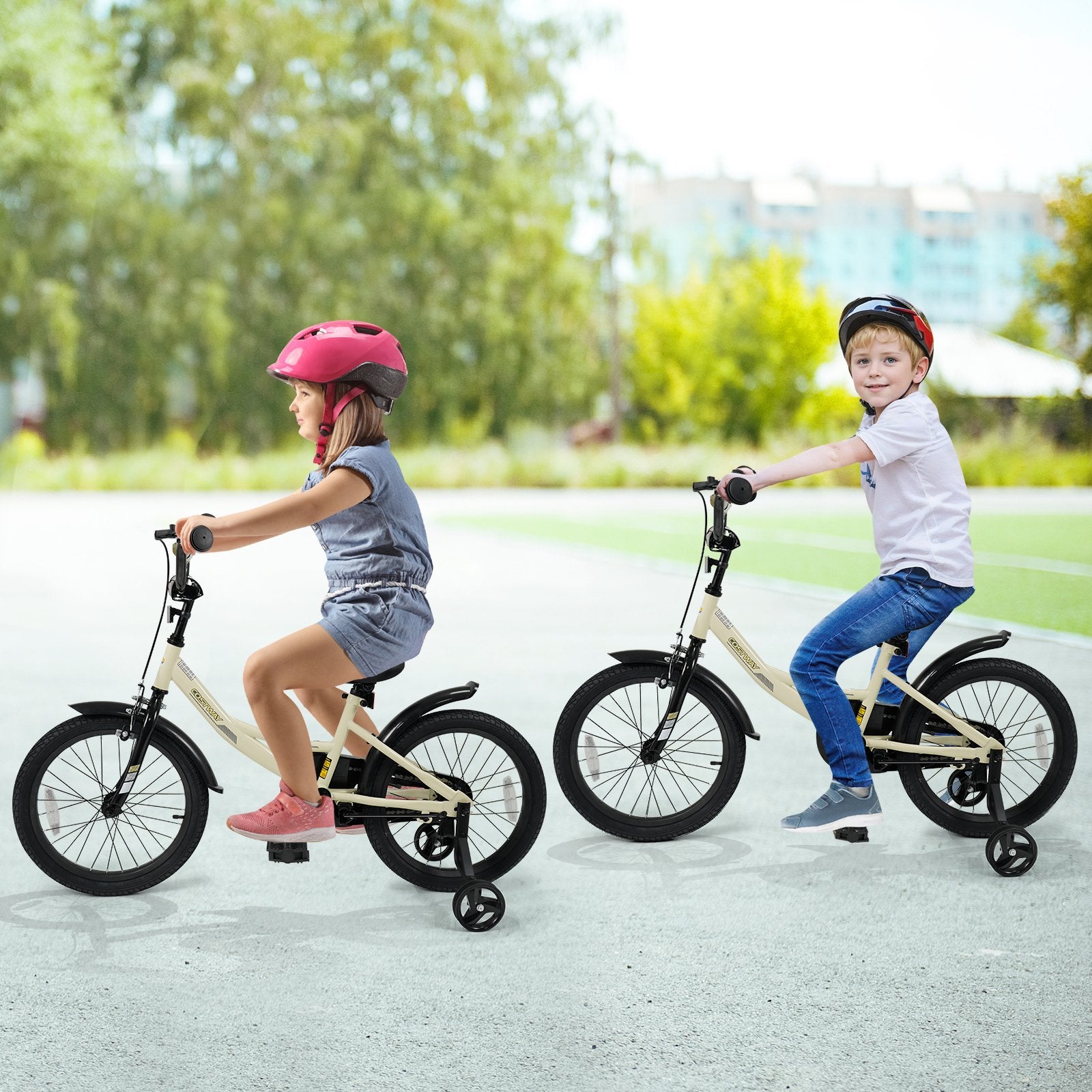 18 Inches Kids Bike Sport Bicycle with Removable Training Wheels Kids Bike at Gallery Canada