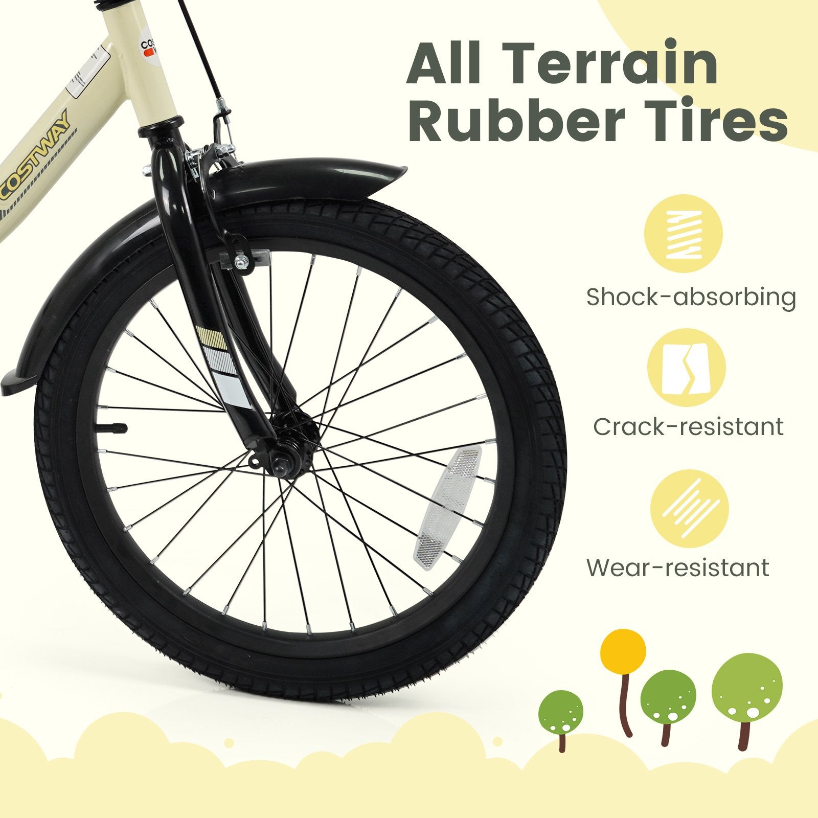 18 Inches Kids Bike Sport Bicycle with Removable Training Wheels Kids Bike at Gallery Canada