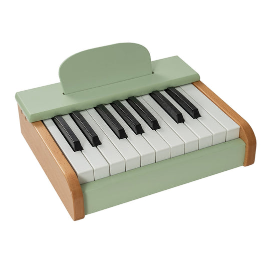 18 Keys Wooden Piano for Kids with Removable Music Stand, Green Pianos & Keyboards Green at Gallery Canada