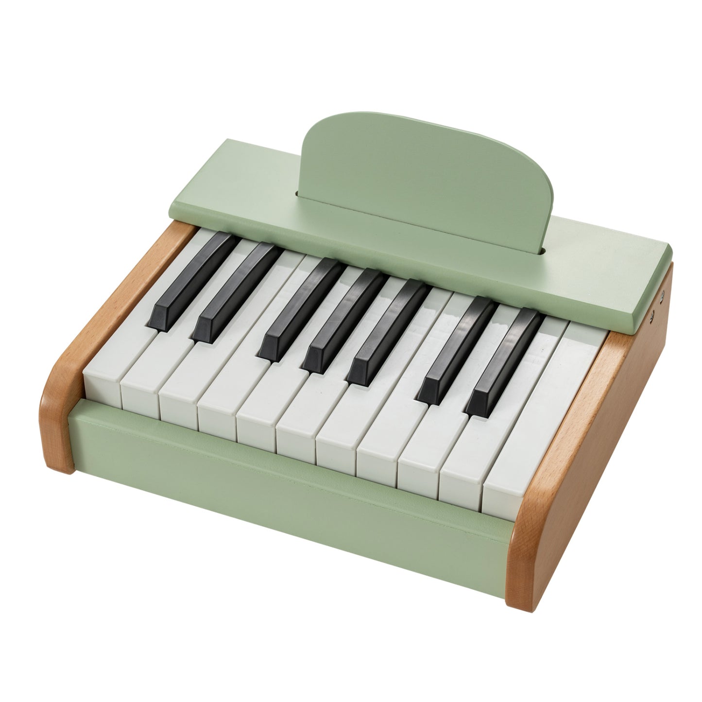 18 Keys Wooden Piano for Kids with Removable Music Stand, Green Pianos & Keyboards at Gallery Canada