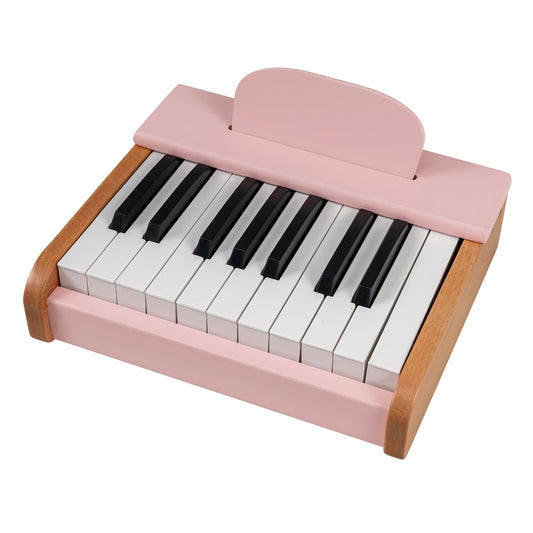 18 Keys Wooden Piano for Kids with Removable Music Stand, Pink Pianos & Keyboards Pink at Gallery Canada