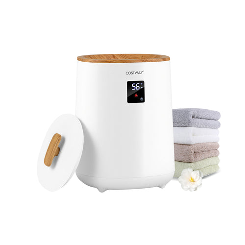 18 L Large Blanket Towel Warmer with LED Display for Bathroom, White