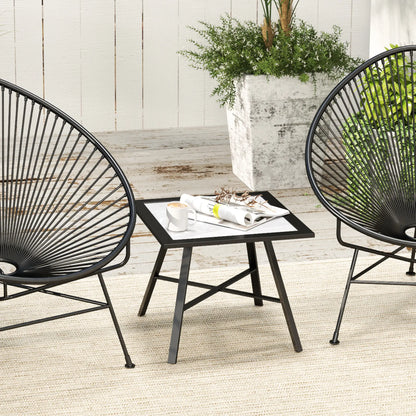 Petite Table d'Extérieur Latérale, Plateau SPC, Gris