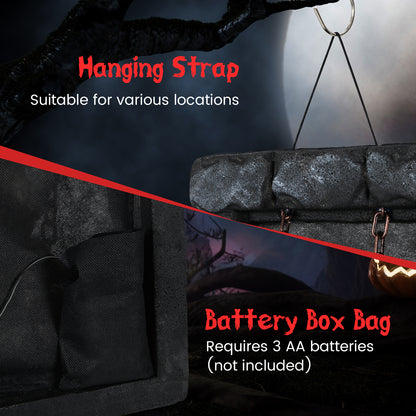 Halloween Hanging Animated Zombie Prisoner Decoration Sound-Activated Halloween at Gallery Canada