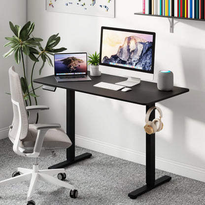 48 Inch x 24 Inch Electric Standing Desk, 3 Memory Settings, Black Standing Desks at Gallery Canada