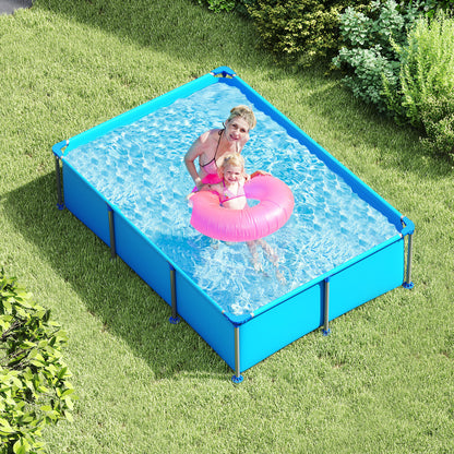 690/978/1158/1617 Gal Outdoor Family Swimming Pool with Metal Frame-6 ft, Blue Swimming Pools at Gallery Canada