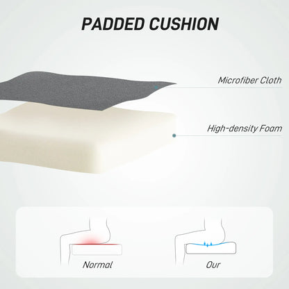 Armless Office Chair, 360° Swivel, Adjustable Height, Dark Grey Task Chairs at Gallery Canada