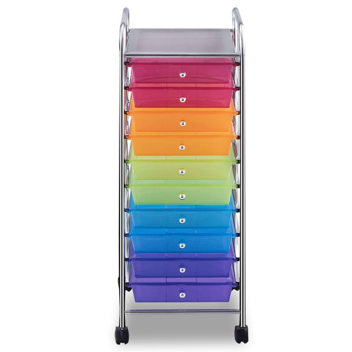 10 Drawer Rolling Storage Cart Organizer, Color File Cabinets at Gallery Canada