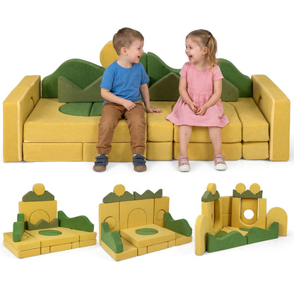 19 Pieces Modular Kids Play Couch for Inspiring Creativity Kids Chairs & Seating at Gallery Canada