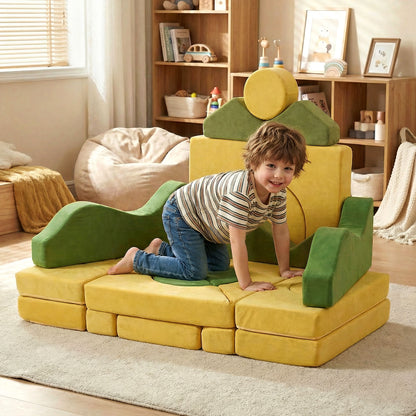 19 Pieces Modular Kids Play Couch for Inspiring Creativity Kids Chairs & Seating at Gallery Canada