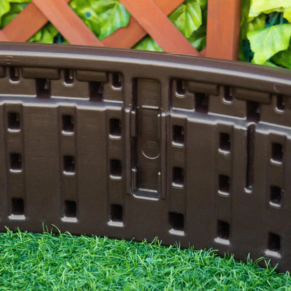 48" Round Raise Garden Bed Kit, Planter Box for Flowers Herbs Vegetables, Brown Galvanized Planter Boxes at Gallery Canada