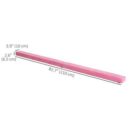 7ft Folding Balance Beam, Gymnastics Beam with Wood Core, Pink Gymnastics Mats at Gallery Canada