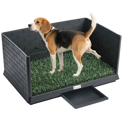 Dog Grass Pad With Tray, Indoor Potty Tray For Puppy Training Elevated Dog Beds at Gallery Canada