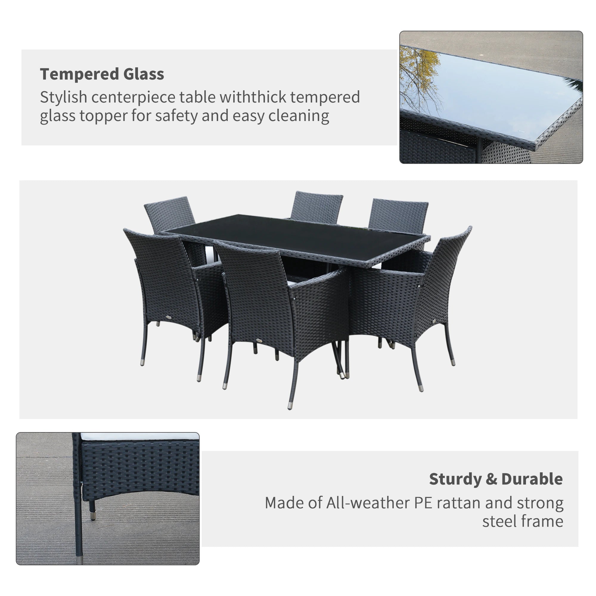 Garden Dining Set with Cushions Outdoor Dining Sets at Gallery Canada