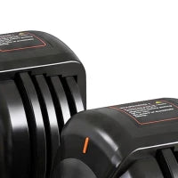 Ensemble de 2 haltères réglables, 5-25 lbs, cadran rapide 5-en-1, prise antidérapante