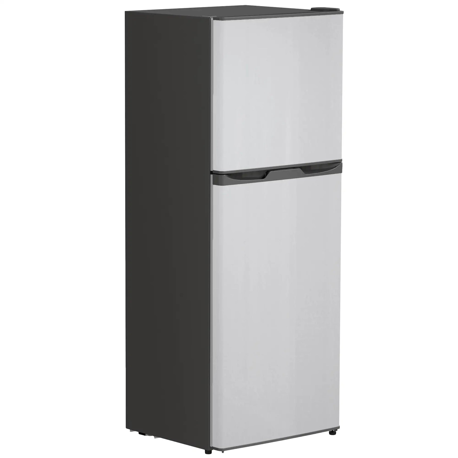 Double Door Mini Fridge with Freezer, 4.6 Cu.Ft, Silver Small Kitchen Appliances Silver, Black at Gallery Canada