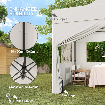 10' x 10' Pop Up Canopy Tent, Sidewalls, Adjustable Height, Wheeled Bag Pop Up Canopies at Gallery Canada