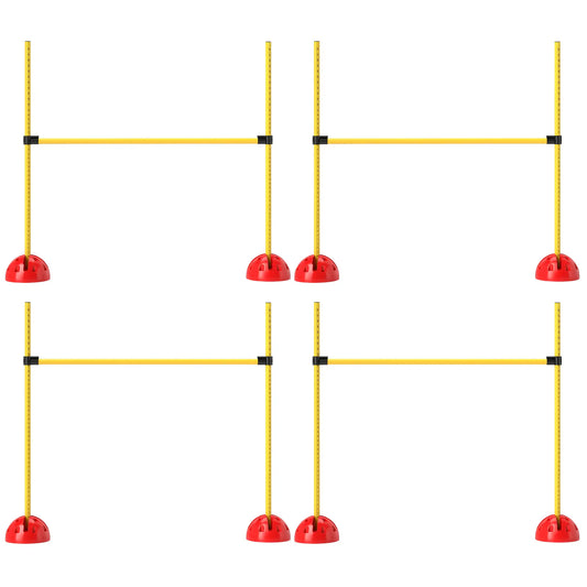 Dog Agility Training Equipment, 4 Pcs Obstacle Course, Yellow Dog Agility Training Equipment Orange and yellow at Gallery Canada