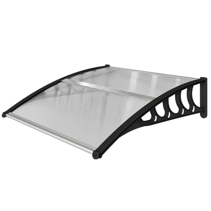 Polycarbonate Door Canopy, 40.6" x 38" Clear, Clear Door Awnings at Gallery Canada