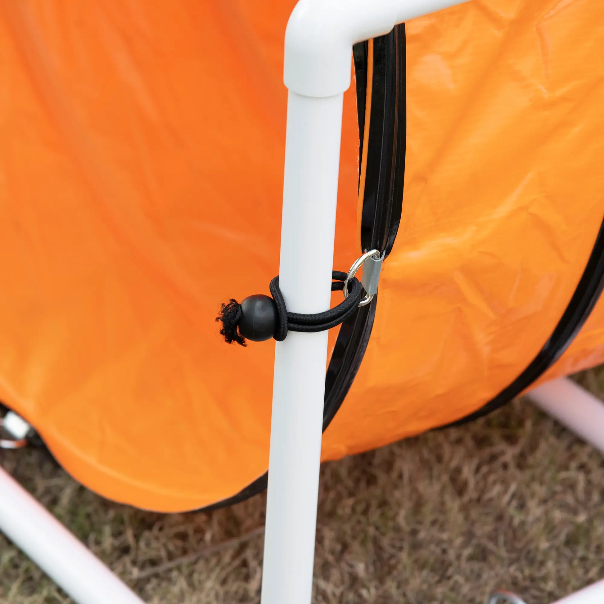 Dog Tunnel, 13 Foot Long, 24" Open Pet Agility Equipment with 2 Support Brackets, Carrying Bag, Orange Dog Agility Training Equipment at Gallery Canada