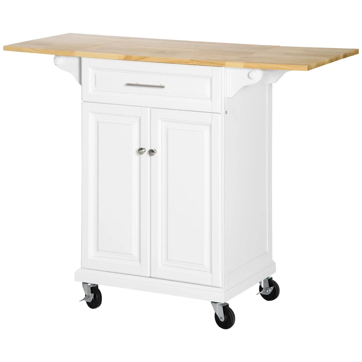 Kitchen Island Cart, Wheels, Extended Counter, Drawer, Towel Racks Kitchen Islands & Kitchen Carts at Gallery Canada