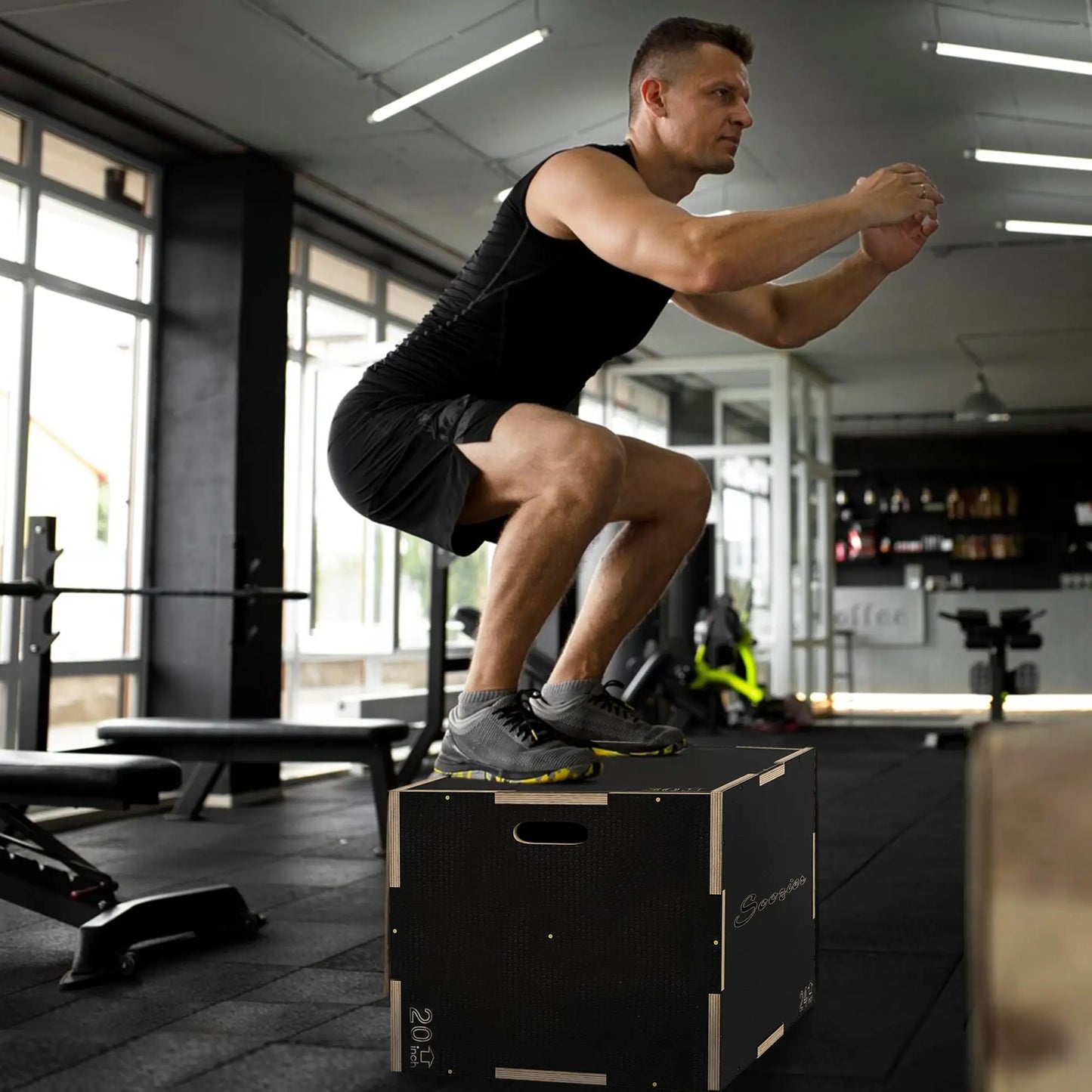 30/24/20 In Wooden Plyometric Jump Box, Home Gym Workout More-Strength Training Equipment at Gallery Canada