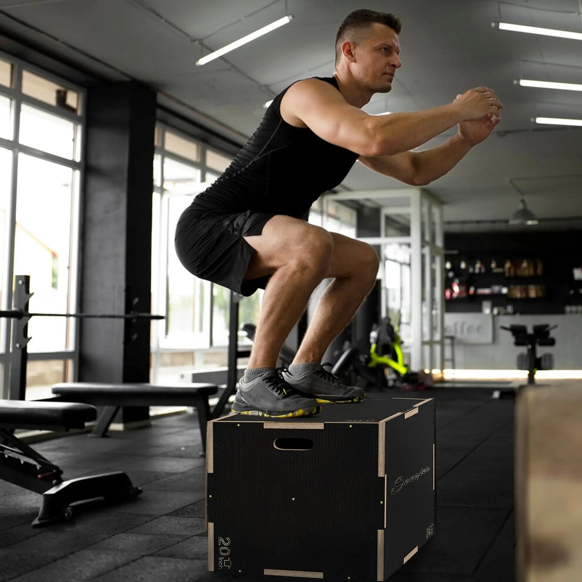 30/24/20 In Wooden Plyometric Jump Box, Home Gym Workout More-Strength Training Equipment at Gallery Canada