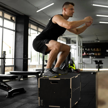 30/24/20 In Wooden Plyometric Jump Box, Home Gym Workout More-Strength Training Equipment at Gallery Canada
