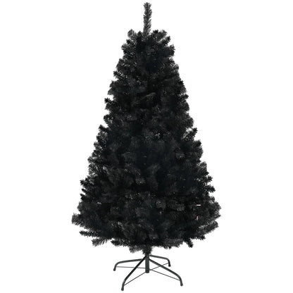 6ft Artificial Christmas Tree, Auto Open, Steel Base, Black Artificial Christmas Trees at Gallery Canada