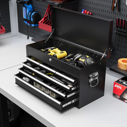 6 Drawer 24" Portable Tool Box, Ball Bearing Slides, Metal Tool Chest Tool Organizers at Gallery Canada