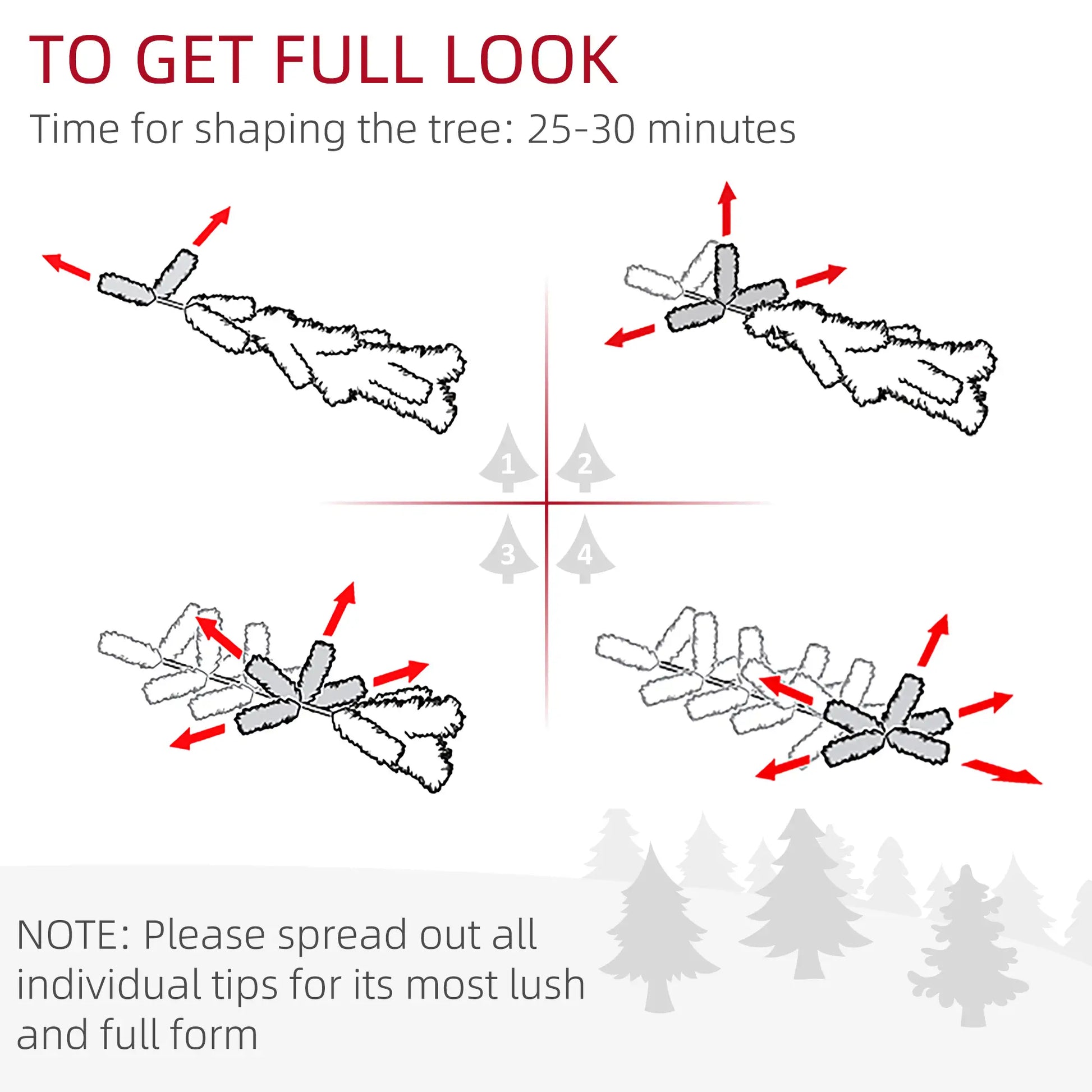 6FT Artificial Snow Dipped Christmas Tree, Foldable Stand, Green Artificial Christmas Trees at Gallery Canada