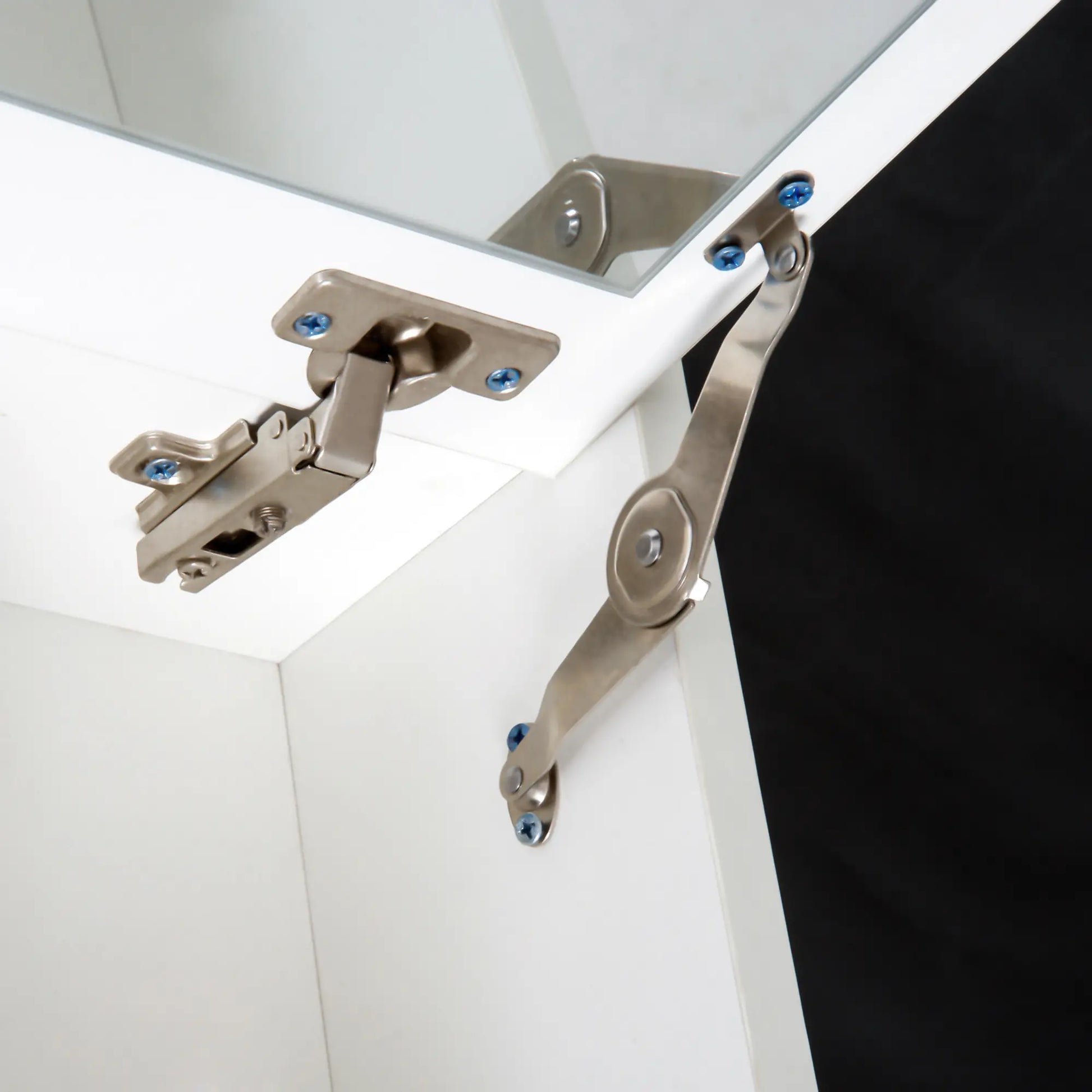 Modern Vanity Set, Makeup Table with Cushioned Stool, Flip Top Mirror, White Dressing & Vanity Tables at Gallery Canada