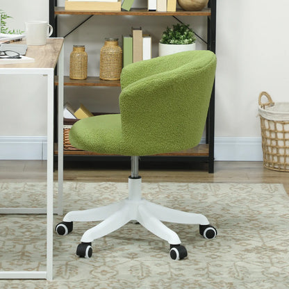 Armless Office Chair, Adjustable Height, Swivel Wheels, Mid Back, Light Green Task Chairs at Gallery Canada