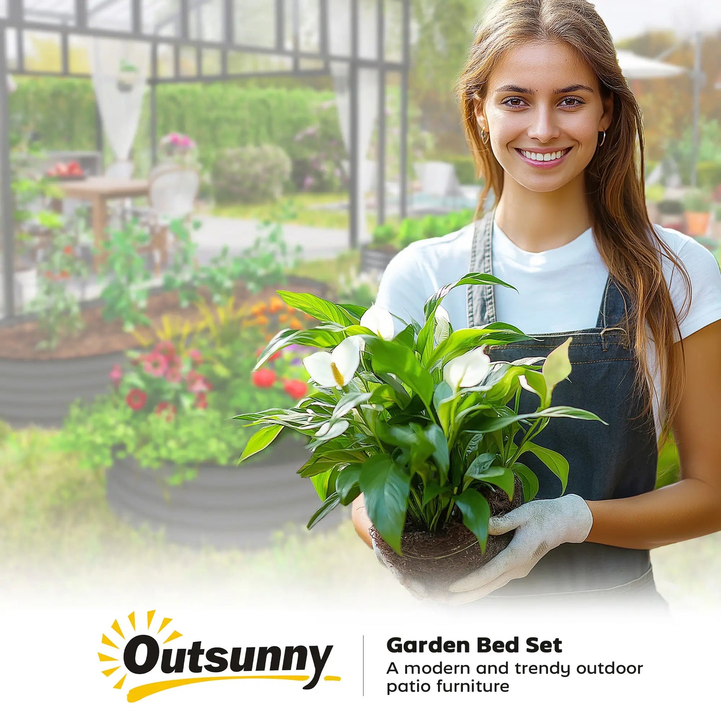 6' x 3' x 1' Galvanized Metal Raised Garden Bed Planter Box, Dark Grey Galvanized Planter Boxes at Gallery Canada