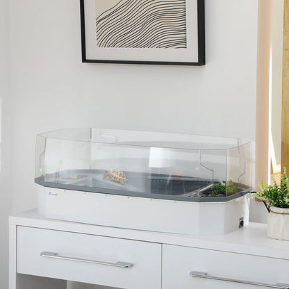 Turtle Tank Kit With Basking Platform, Water Pump, Filter Layer Design Houses & Habitats at Gallery Canada