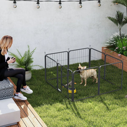 24" Dog Playpen, Portable Foldable 8 Panels, Indoor Outdoor Houses, Kennels & Pens at Gallery Canada