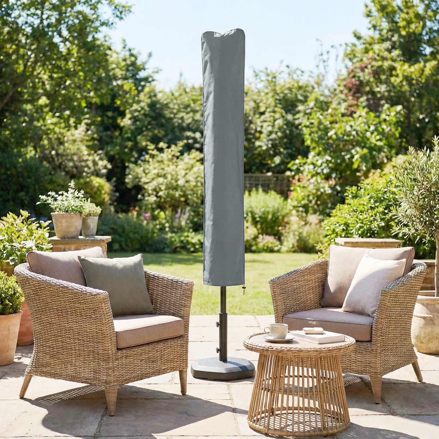Parasol Cover, Patio Cantilever Cover, Banana Umbrella, Grey