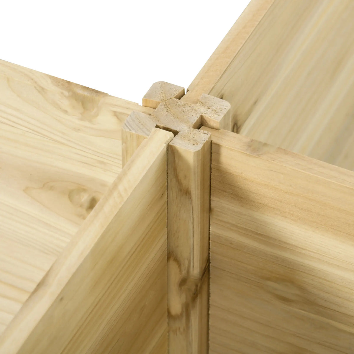 DIY 5-Box Garden Planter, Open Bottom, Natural Wood Raised Garden Beds at Gallery Canada