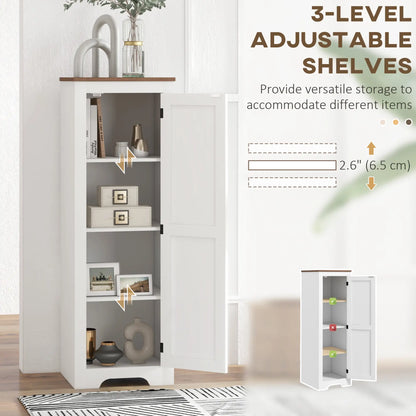 Farmhouse Accent Cabinet, Adjustable Shelf, Barn Door, White Storage Cabinets at Gallery Canada