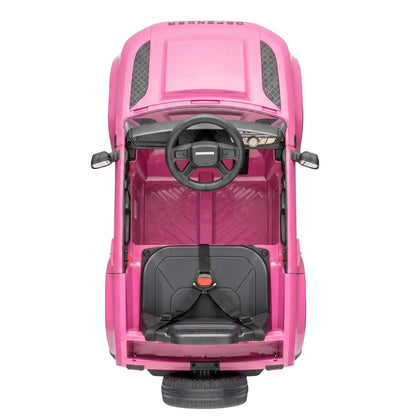Voiture électrique Land Rover sous licence 12V, rose