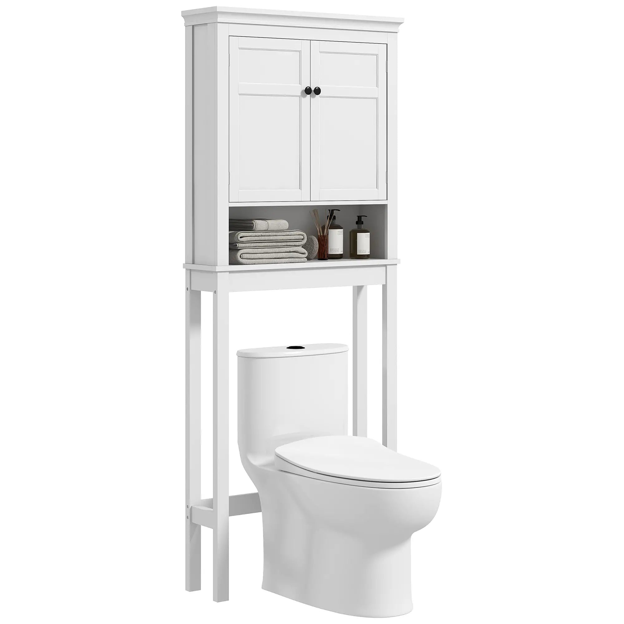 3-Tier Over Toilet Storage, Adjustable Shelf, Bathroom Laundry Cabinet Bathroom Cabinets at Gallery Canada